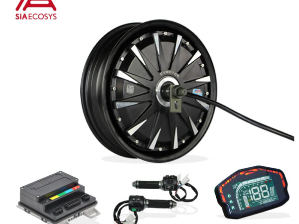 SiAECOSYS QS MOTOR 12inch 1000W 72V 45kph Hub Motor with EM30SP Controller and Kits for Scooter