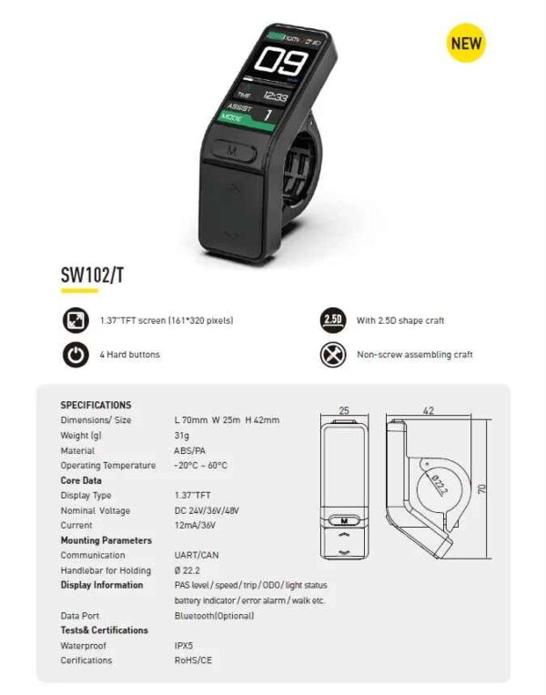 Talaria MX3 MX 4 MX5 Electric Bicycle Parts Colorful OLED Display for Off-Road Ebike and Dirt Bikes - Image 3
