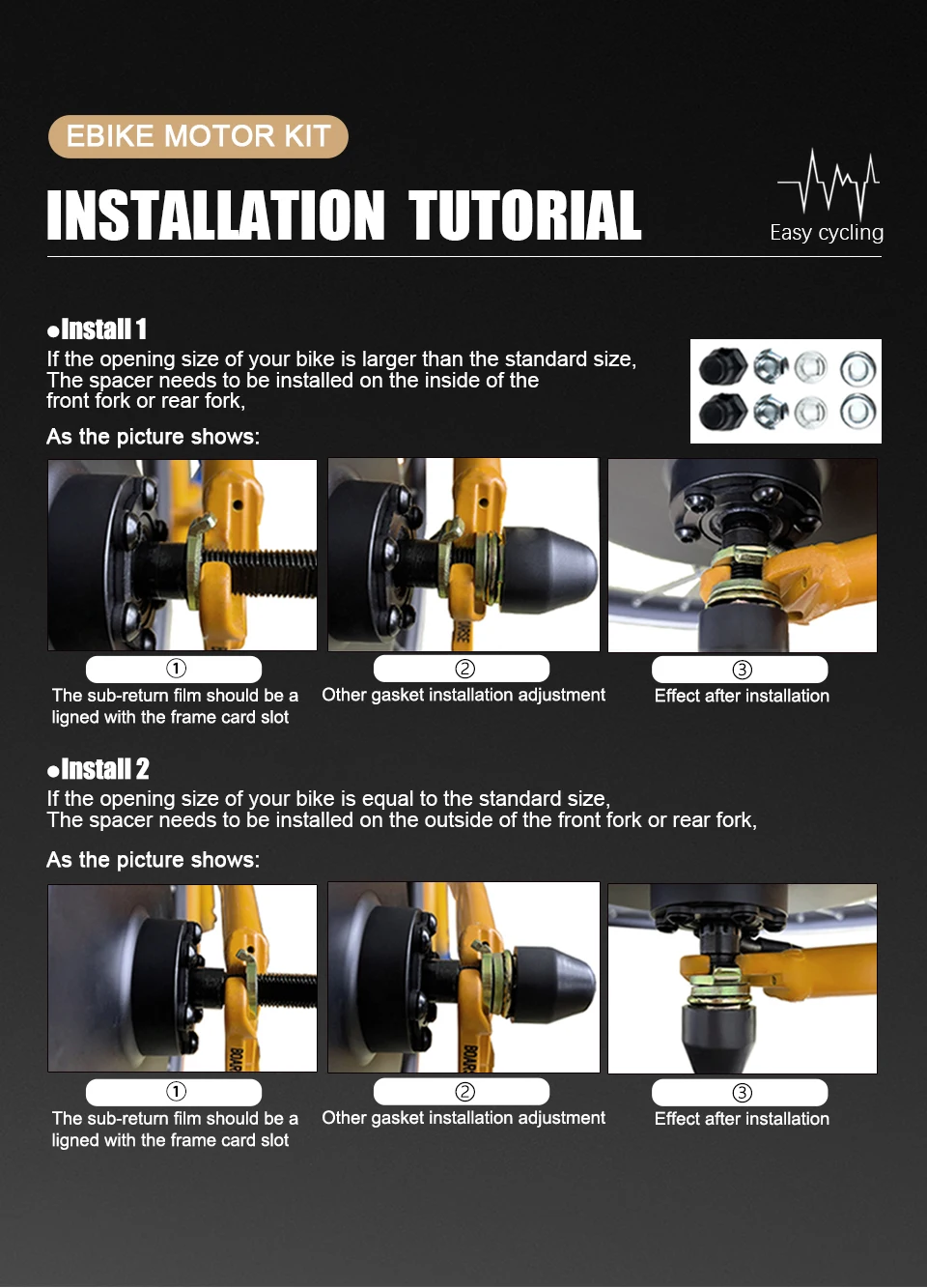 72V5000W 20/24/26x4.0" Electric Fat Bike Conversion Kit Dropout 170mm Brushless Non-gear Rear Hub Motor Wheel For eBike kit - Image 21