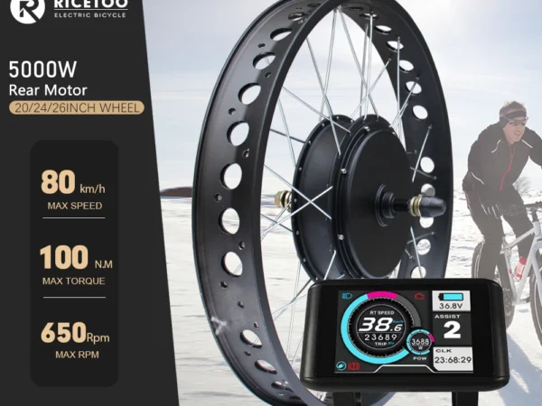 72V 5000W fat bike rear hub motor conversion kit