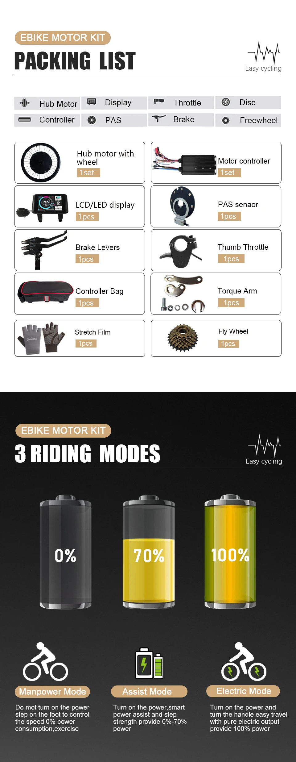 72V5000W 20/24/26x4.0" Electric Fat Bike Conversion Kit Dropout 170mm Brushless Non-gear Rear Hub Motor Wheel For eBike kit - Image 13