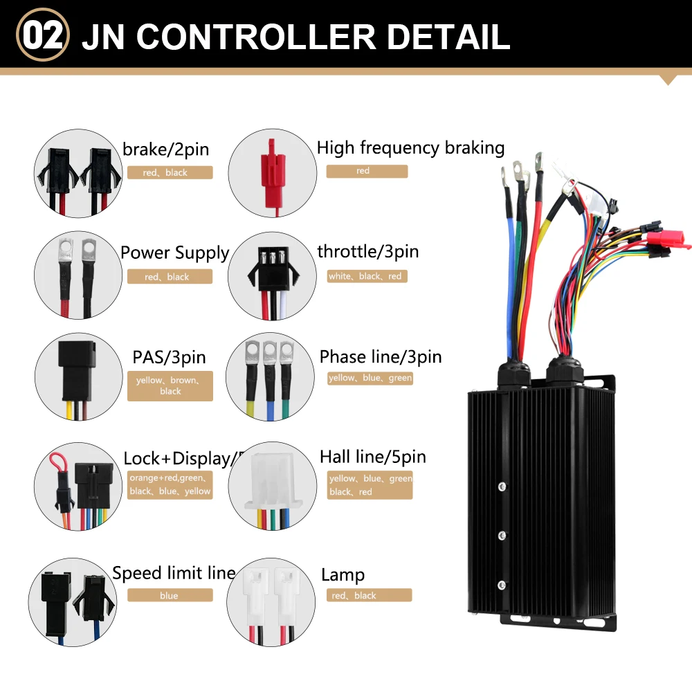 72V5000W 20/24/26x4.0" Electric Fat Bike Conversion Kit Dropout 170mm Brushless Non-gear Rear Hub Motor Wheel For eBike kit - Image 3