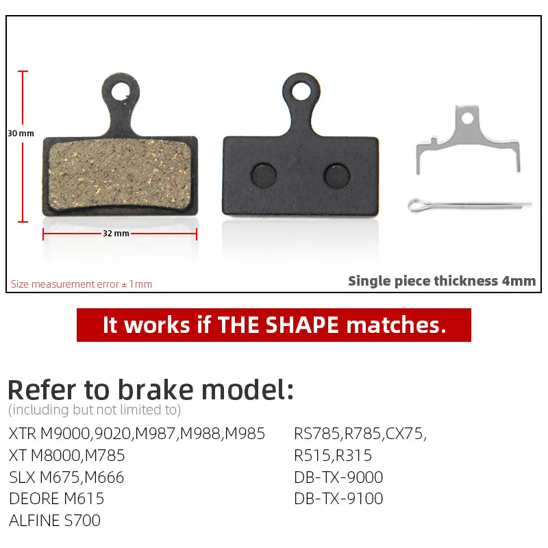 30 Pairs 60 Pcs Bicycle Bike Cycling Disc Brake Pads for SHIMANO AVID HAYES SRAM Magura Formula Hope and Scooter - Image 25