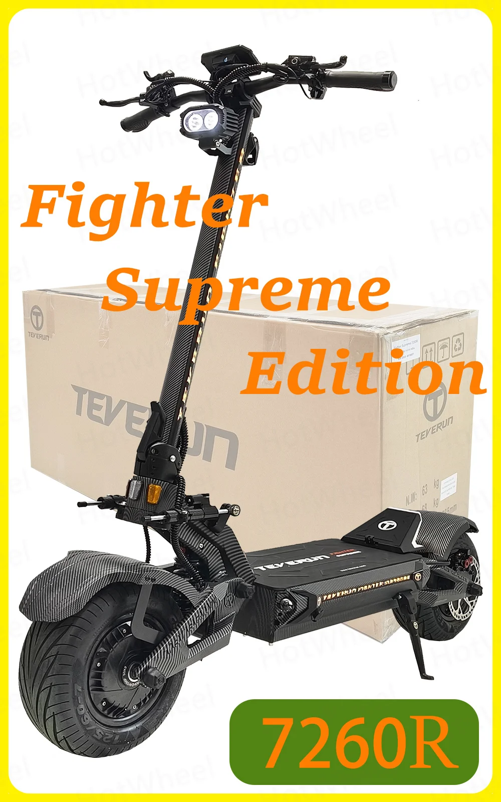 IN Stock 2025 TEVERUN Fighter Supreme+ 7260R V4 2500W*2 Dual Motor 72V 60Ah Battery 4inch Display 4-Pistons Hydraulic Brake - Image 8