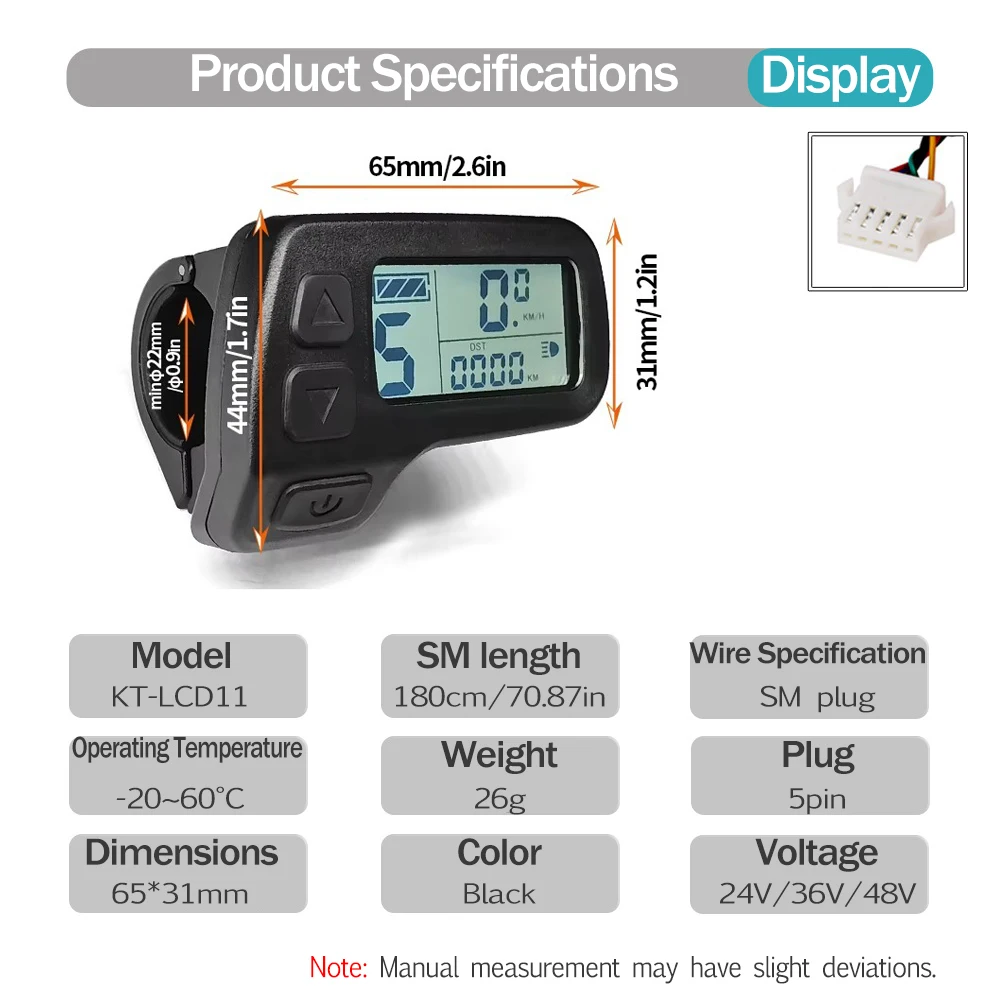 KT Ebike LCD Display Kunteng 24V 36V 48V Lcd3 lcd8h led 880 LCD7 Electric Bicycle Bike Display for Electric Bike Kit Support USB - Image 43