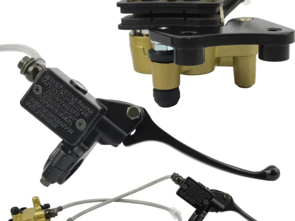 Upgrade your ride with this high-performance front hydraulic brake kit, engineered specifically for electric mini bikes and pit-style e-bikes.