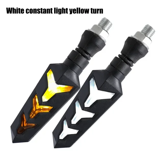 LED Headlight Double-sided Turn Signal Light-emitting Arrow Two-color Flowing Water Turn Ligh Universal For Motorcycle - Image 10