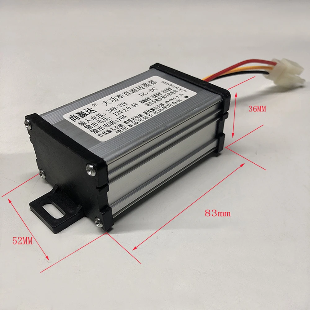 DC-DC Converter for Electric E-bike 36V 48V 60V 72V to 12V 10A 120W Adapter Transformer Buck Step Down Power Supply Module - Image 2