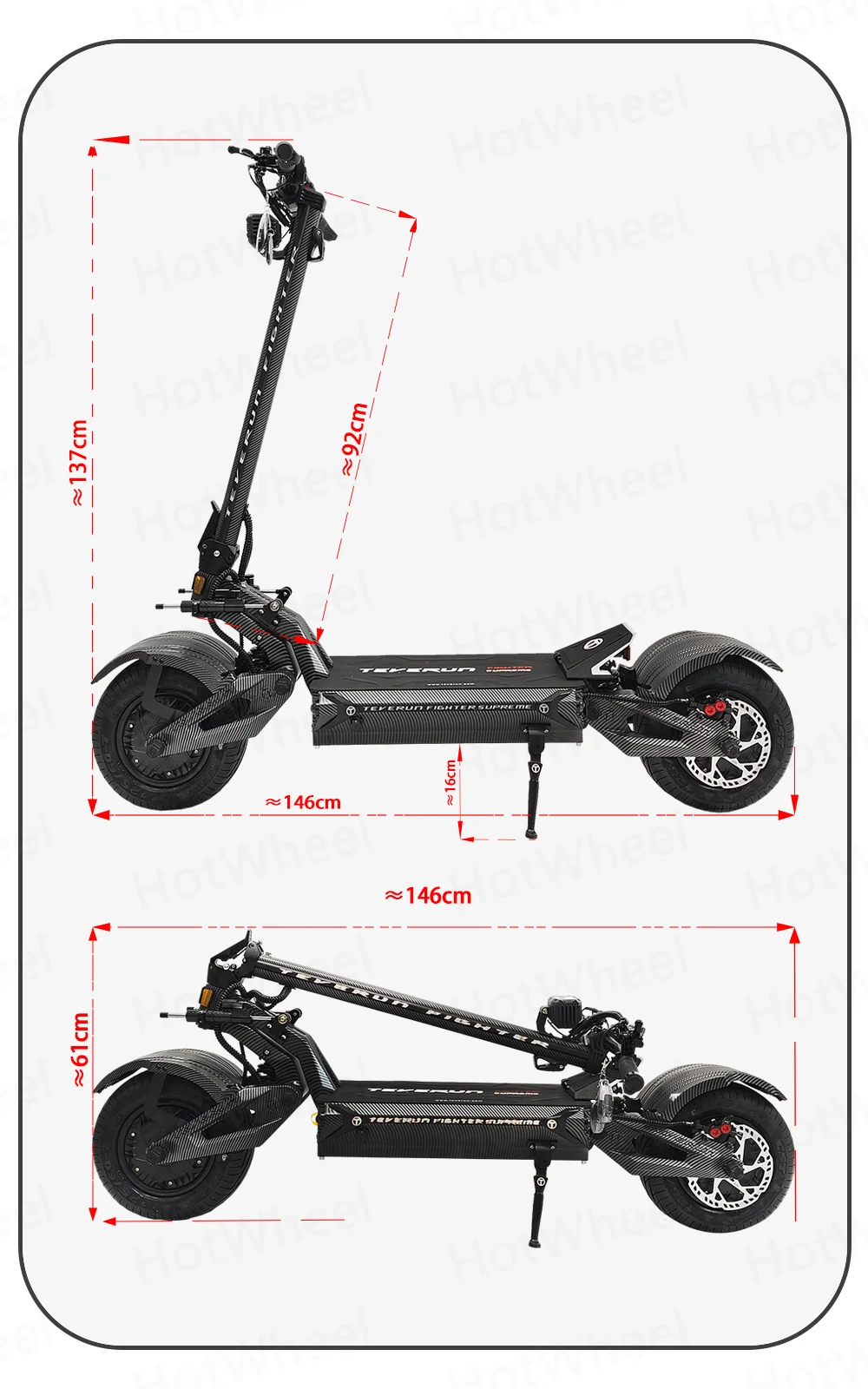 IN Stock 2025 TEVERUN Fighter Supreme+ 7260R V4 2500W*2 Dual Motor 72V 60Ah Battery 4inch Display 4-Pistons Hydraulic Brake - Image 26
