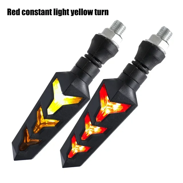 LED Headlight Double-sided Turn Signal Light-emitting Arrow Two-color Flowing Water Turn Ligh Universal For Motorcycle - Image 7