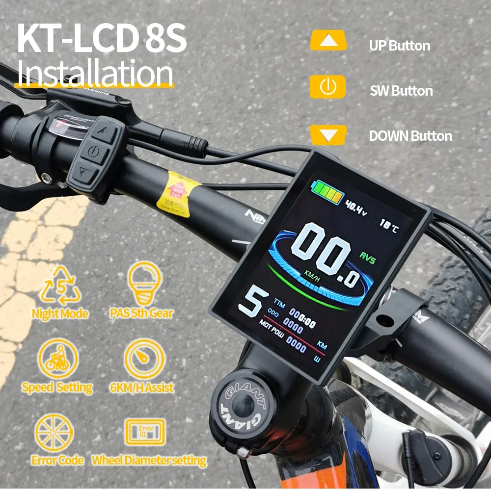 KT Ebike LCD Display Kunteng 24V 36V 48V Lcd3 lcd8h led 880 LCD7 Electric Bicycle Bike Display for Electric Bike Kit Support USB - Image 36