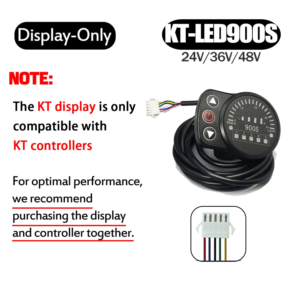 KT Ebike LCD Display Kunteng 24V 36V 48V Lcd3 lcd8h led 880 LCD7 Electric Bicycle Bike Display for Electric Bike Kit Support USB - Image 7