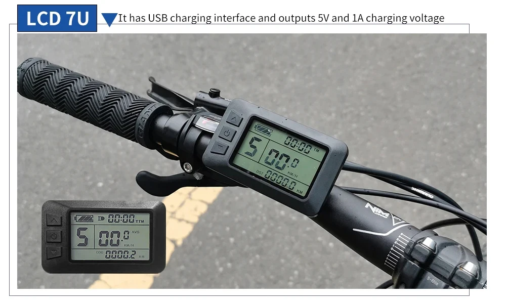 KT Ebike LCD Display Kunteng 24V 36V 48V Lcd3 lcd8h led 880 LCD7 Electric Bicycle Bike Display for Electric Bike Kit Support USB - Image 20