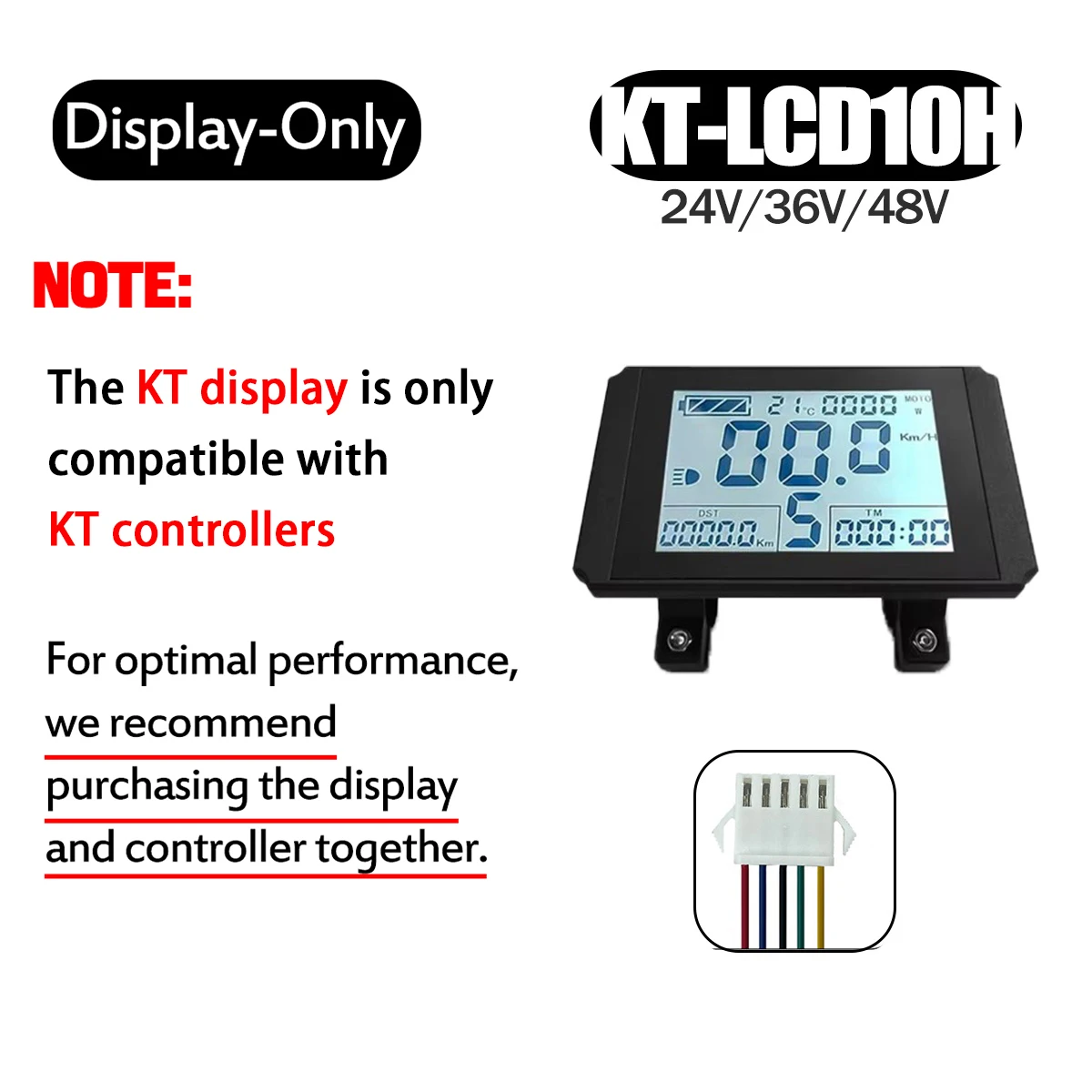 KT Ebike LCD Display Kunteng 24V 36V 48V Lcd3 lcd8h led 880 LCD7 Electric Bicycle Bike Display for Electric Bike Kit Support USB - Image 13