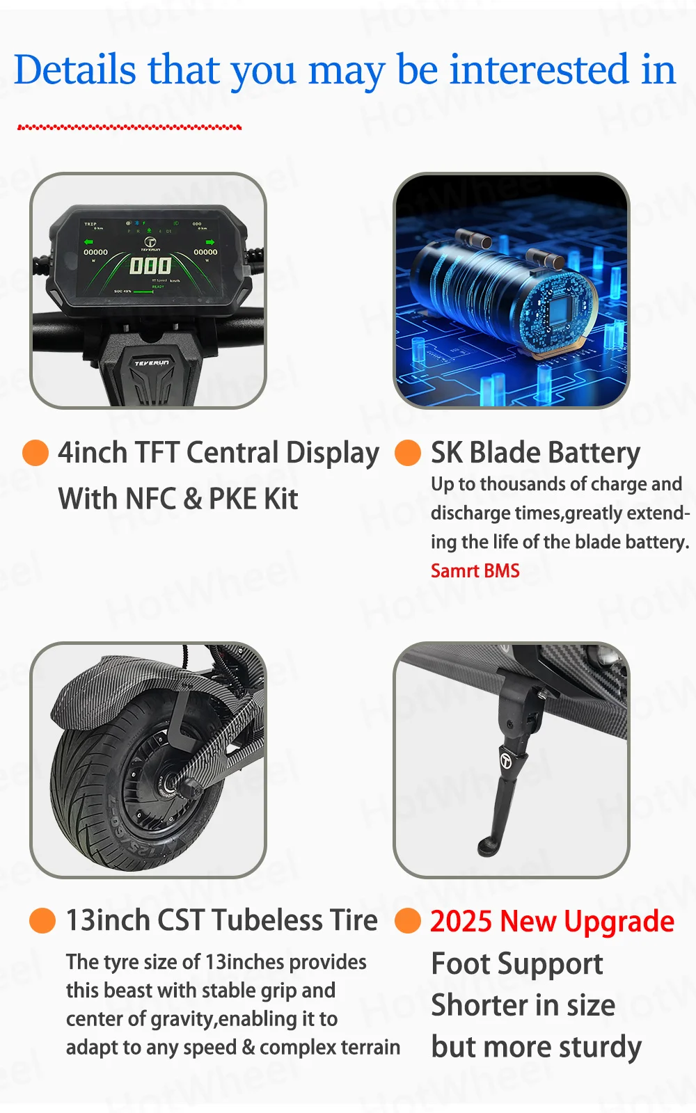 IN Stock 2025 TEVERUN Fighter Supreme+ 7260R V4 2500W*2 Dual Motor 72V 60Ah Battery 4inch Display 4-Pistons Hydraulic Brake - Image 9