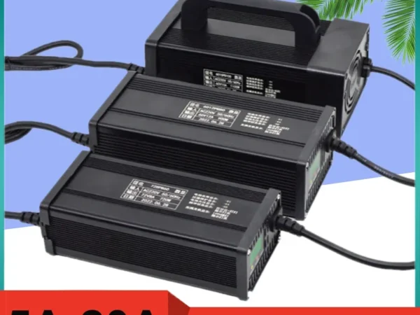 48V 60V 72V 5A 8A 10A 12A 15A 20A Lithium ion Charger 13S16S 20S 54.6V 67.2V 84V High-power Intelligent with Display Metal Shell