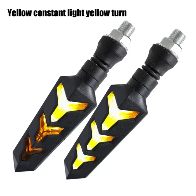LED Headlight Double-sided Turn Signal Light-emitting Arrow Two-color Flowing Water Turn Ligh Universal For Motorcycle - Image 8