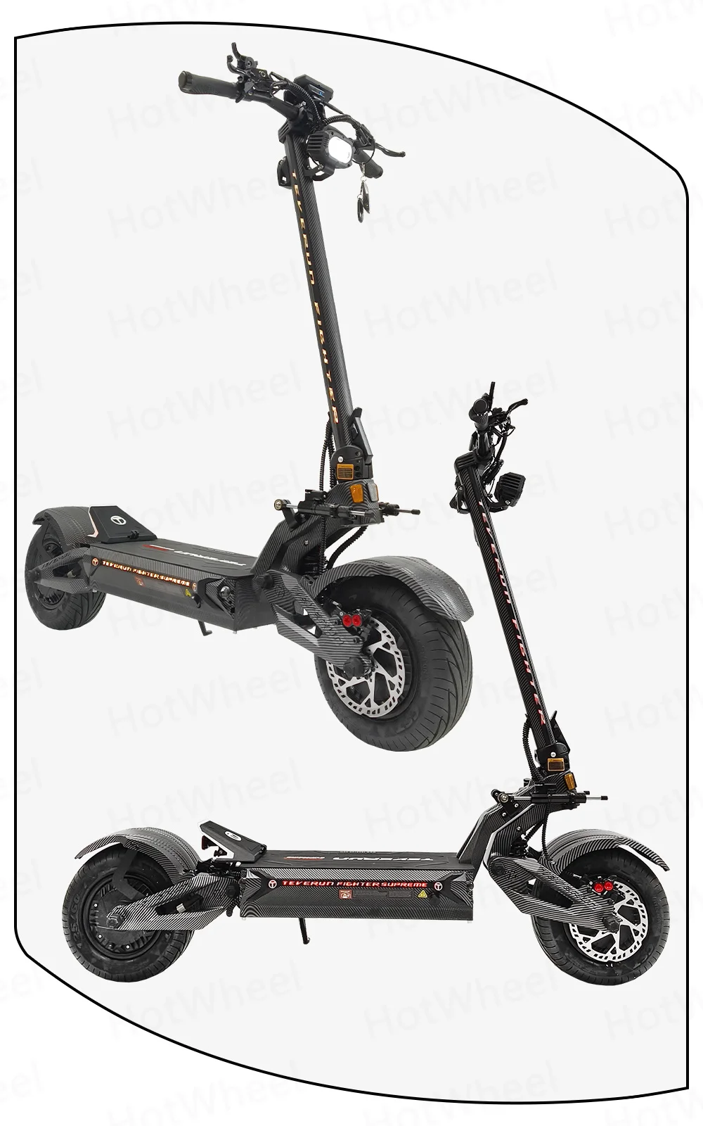 IN Stock 2025 TEVERUN Fighter Supreme+ 7260R V4 2500W*2 Dual Motor 72V 60Ah Battery 4inch Display 4-Pistons Hydraulic Brake - Image 24