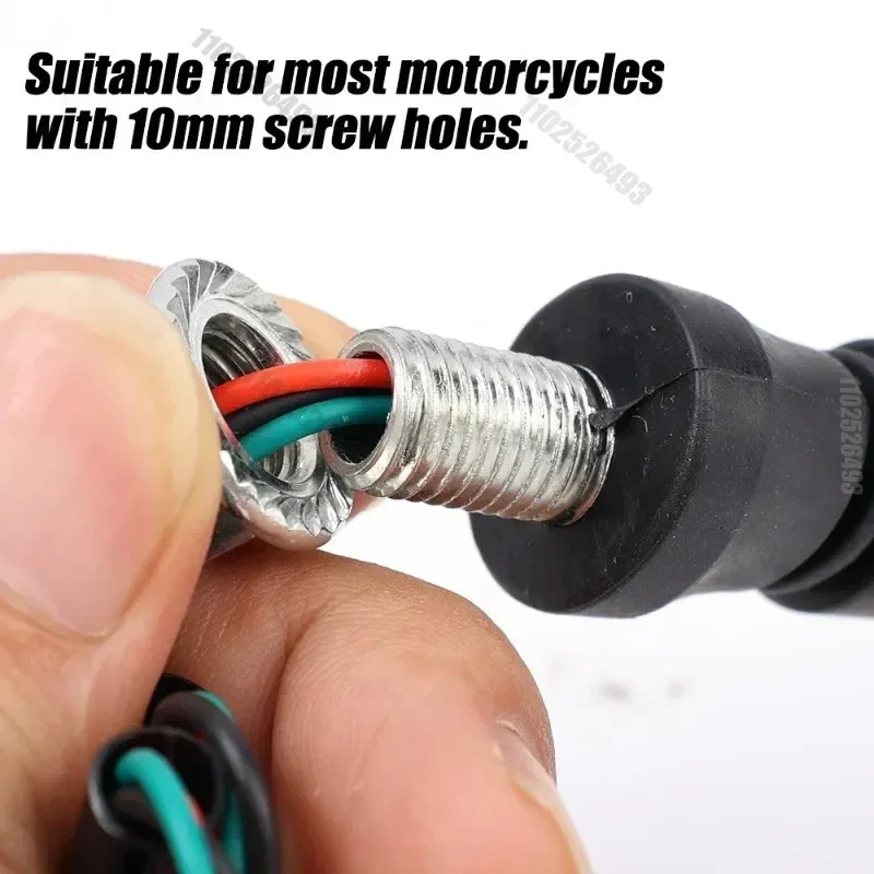 LED Headlight Double-sided Turn Signal Light-emitting Arrow Two-color Flowing Water Turn Ligh Universal For Motorcycle - Image 4