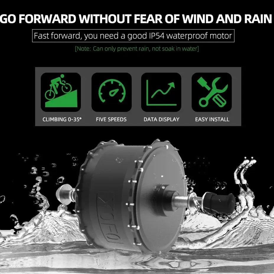 48V 1000W Fat Tire Rear Hub Motor – 20” & 26” - Image 2