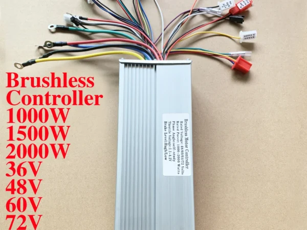 48V–72V 45A Brushless Motor Controller 18 MOSFET (1000W / 1500W / 2000W) with Reverse & Cruise