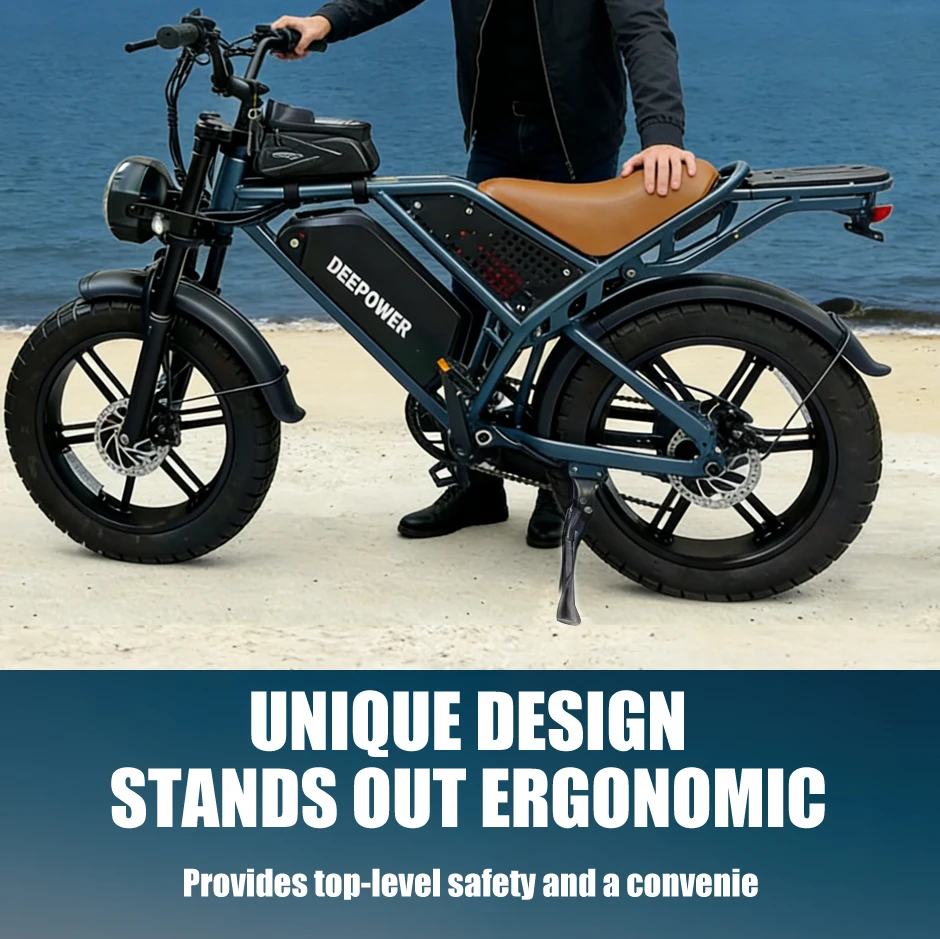 DEEPOWER Q7 luxury Edition Electric Bicycle 2000W 48V 60A Mountain and off-road E-bike 20-inch all-terrain Electric Bike - Image 14