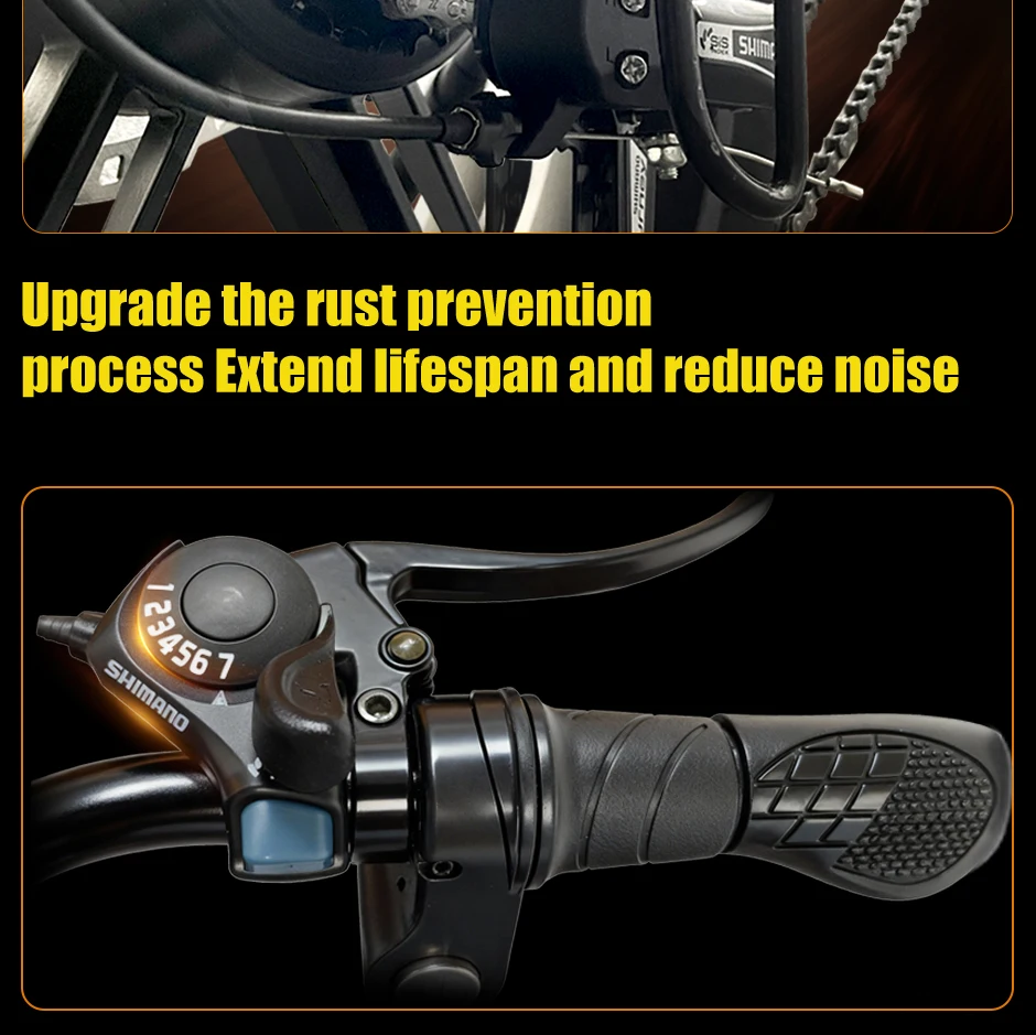 DEEPOWER Q7 luxury Edition Electric Bicycle 2000W 48V 60A Mountain and off-road E-bike 20-inch all-terrain Electric Bike - Image 25