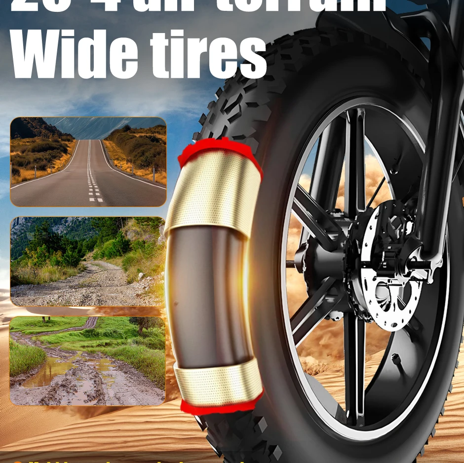 DEEPOWER Q7 luxury Edition Electric Bicycle 2000W 48V 60A Mountain and off-road E-bike 20-inch all-terrain Electric Bike - Image 19