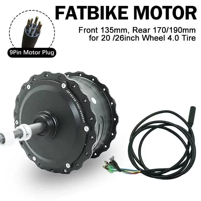 48V 1000W Fat Tire Rear Hub Motor – 20” & 26” - Image 8
