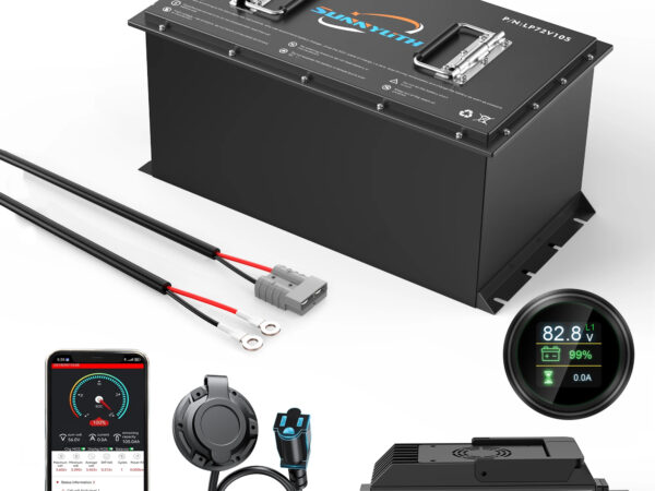 72V 105Ah LiFePO4 Golf Cart Battery Pack with Smart BMS 300A