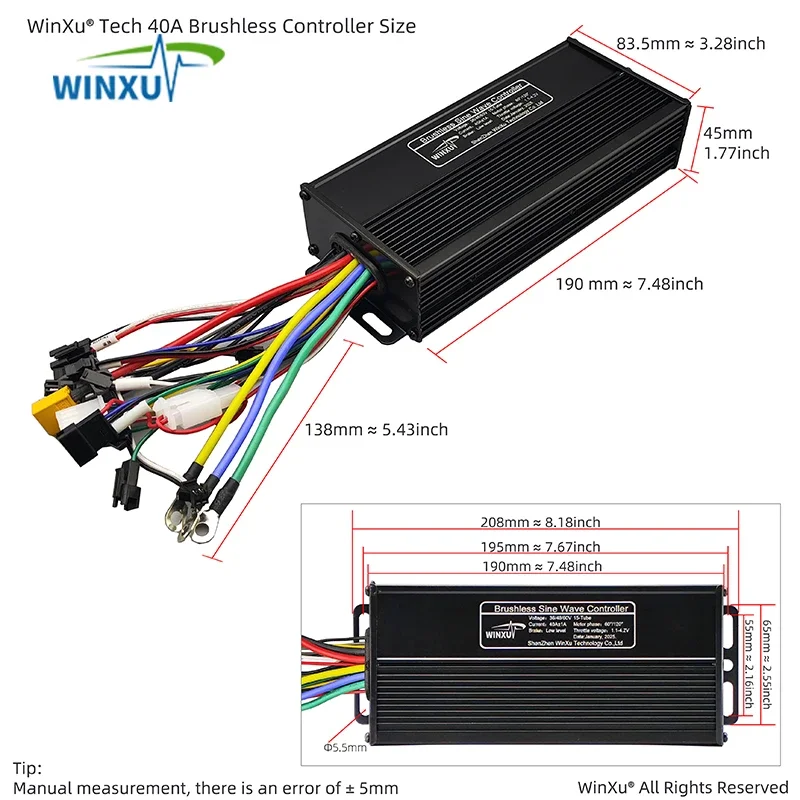 Brushless Motor Sine Wave Controller S866 Color LCD Display - Image 5