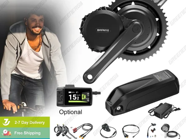 Bafang BBSHD 1000W Motor Kit with Battery 20Ah Mid Drive 52V 48V Electric Bicycle Engine Kits For Ebike Conversion Complete Set