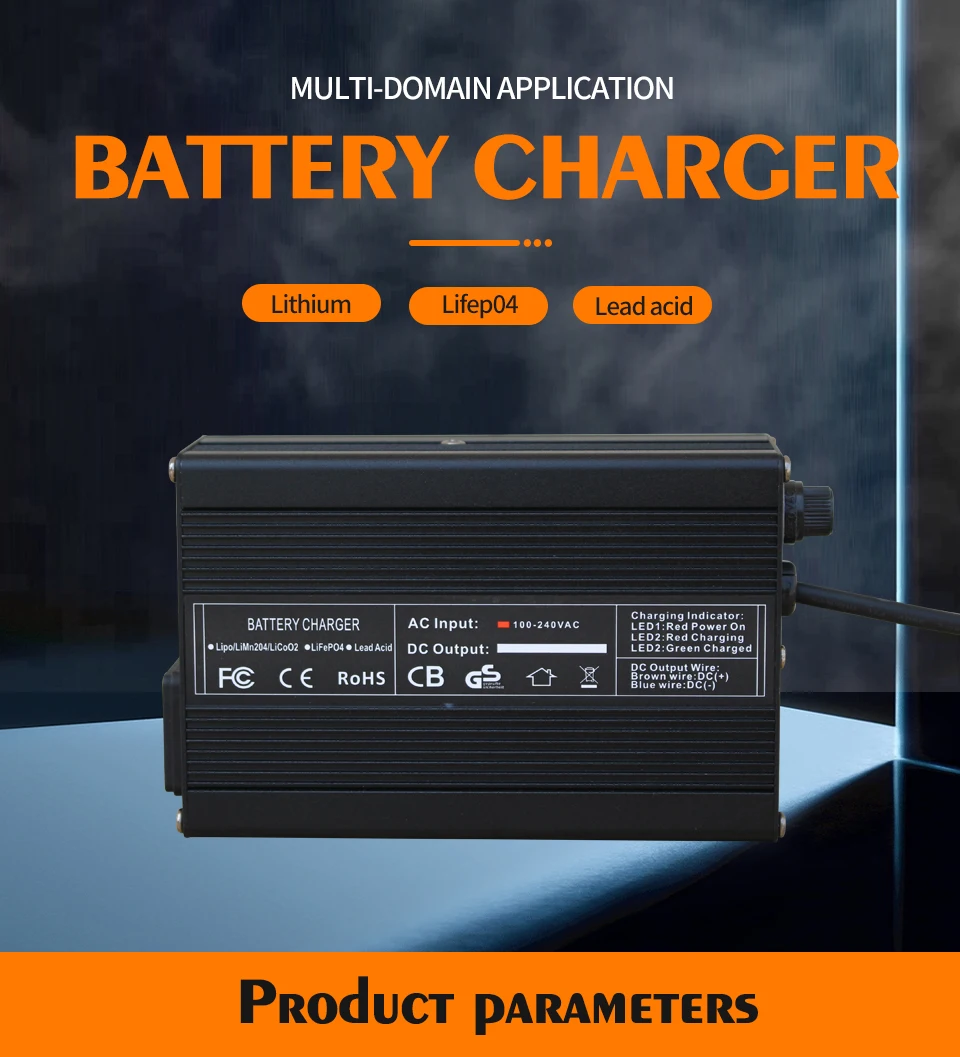For 72V 74V 20S Li-Ion Lipo Battery Pack Smart Charger - Image 16