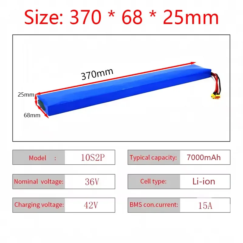 36V 5ah 7ah 10s2p Lithium Battery - Image 12
