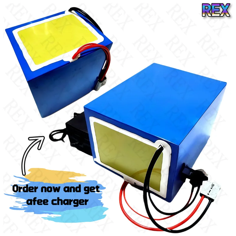 60V 50Ah LiFePO4 Battery Pack with BMS & Charger - Image 2