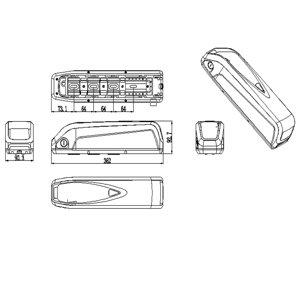 Hailong 36V 48V Electric Bicycle Li-ion Samsung Battery - Image 5